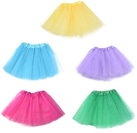 VALICLUD 5stücke Tüll Tutu Rock Kleid Für Mädchen Tütü Kleid Mädchen Tüllrock Für Tütükleid