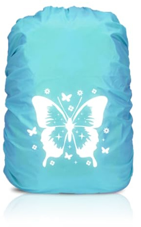 TaleMoon Regenschutz Rucksack Kinder,30-40L Schulranzen Regenhülle Wasserdicht,Regenschutzhülle mit Reflektoren für Jungen Mädchen Schulanfänger