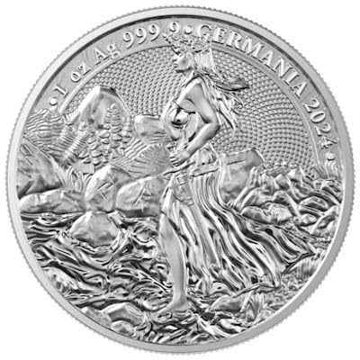1 Unze Silbermünze Germania Mint - Germania 2024-1 Oz Silber