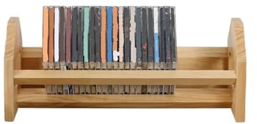 CHUNXVLI Schallplattenständer CD-/DVD-Regal Aus Massivem Holz, for CDs Und Schallplatten, CD-/DVD-Sammlungsregal, Spieledisplay Schallplatten Halter