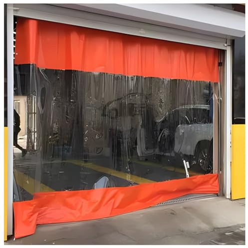 Tende divisorie in vinile industriale per garage, impermeabili, con occhielli per un rotolamento rapido, facile da pulire, divisorio per magazzino, 2,6 x 2,6 m, per una separazione efficiente