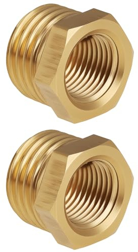 SG Store 2x Adattatore Riduttore In Ottone Da M14x1,5 Maschio A M10x1 Femmina Per Tubi Idraulici