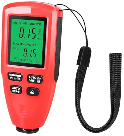 Thickness Gauge, Car Paint Thickness Gauge Inspection Tools Tester Digital Car Paint Measuring Device Paint Visvisits Meter(White)