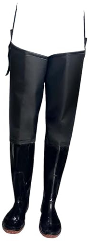 Gralara Waterproof Thigh Waders for Men And Women with Attached Boots, 39