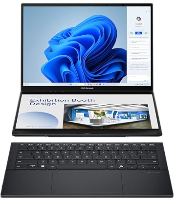 ASUS Zenbook Duo UX8406CA 14 Pouces FHD OLED (Intel Core Ultra 9 285H, 32Go LPDDR5X, 1To SSD, Intel Arc Graphics, Windows 11 Home) - Clavier AZERTY Détachable - sans Chargeur
