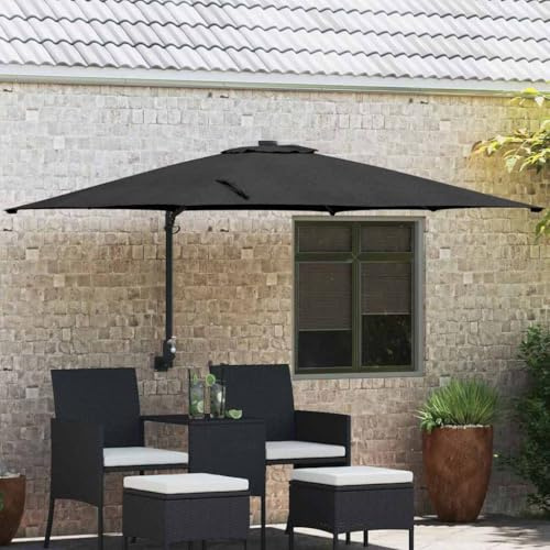 Parasol de jardin inclinable - Protection UV - En polyester et acier - 248,5 x 247,5 x 160 cm - Protection solaire d'extérieur - Auvent de terrasse - Rectangulaire - Pour jardin, balcon