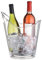 Enfriador de botellas de vino BarCraft, cubo para 2 botellas, cubitera transparente, elegante cubo acrílico en ángulo con asa integrada, 10 litros, 20,5 x 25,5 x 28. cm, 1 unidad