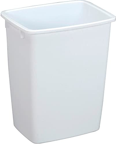 Rubbermaid FG2806TPWHT 36 Quart White Open Wastebasket