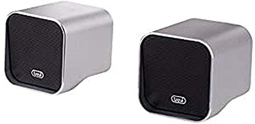Trevi SH 8420 BT Sistema di Mini Altoparlanti Speaker Amplificati Wireless Senza Fili con Bluetooth e Aux-In, Argento