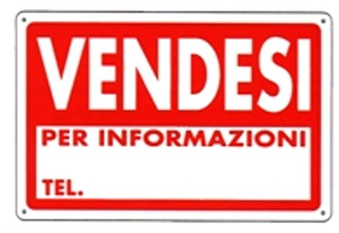 CARTELLO VENDESI 30x 20 PLASTICA [TARGOTIMBRI ]