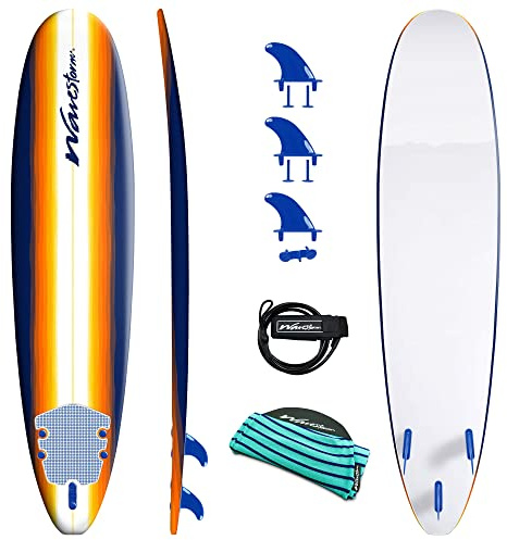 Wavestorm – klassisk mjuk topp skum 2,4 m surfbräda