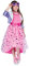 Ciao- Barbie Diva Princess costume vestito travestimento originale bambina (Taglia 3-4 anni)