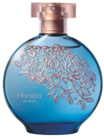 O Boticário | Floratta My Blue | Eau de Toilette Mujer | Floral | 75 ml | Perfume Floral Amaderado con Mandarina, Frutas Rojas, Iris, Lirio del Valle, Geranio, Sándalo | Fragancia Femenina Vegana