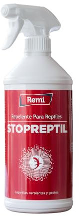Remi Hogar | Repelente para Reptiles, en Aerosol | para Serpientes Lagartijas Salamanquesas Geckos | Spray Repelente Deshabituante | Sin venenos | Sin productos nocivos | 750 ml