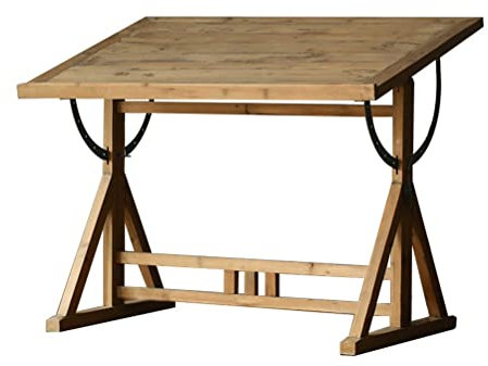 Zeichentisch Zeichentisch aus Holz for Erwachsene/Künstler, Stehpult mit Ständer und Beinen aus Massivholz | Einstellbarer Winkel, 100 cm/120 cm/135 cm (Size : 100x60x80cm)
