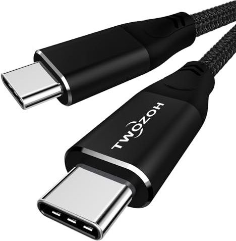 Twozoh 4K USB C Kabel 100W 3M (All-in-One), USB 3.2 Gen 2 X 2 20Gbps Datenübertragung PD Schnellladung USB C 3.1 Typ C Kabel, 4K@60Hz Video Monitor Kabel