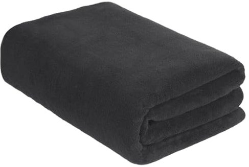 KinHwa Toalla de baño de microfibra, tamaño XXL, 100 cm x 200 cm, secado rápido y sin pelusas, toalla de ducha, toalla de sauna, suave y absorbente, color negro