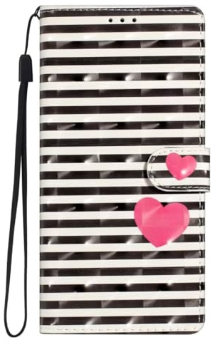 KRjcsfhy Hülle Case für Samsung Galaxy S23 FE, Lederhülle [ Premium Echtleder] [RFID Blocker] [Kartenfach] [Magnet] TPU Stoßfeste Klapphülle TPU Schutz für Samsung Galaxy S23 FE,Liebe