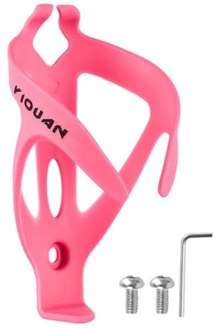 Bike Water Bottle Holder, Kids Bike Water Bottle Holder, Ultralight Bikes Cup Holder Water Drink Holder Rack 4 Color Options (Blue Pink Black White), Water Bottle Cage Mountain Bike (Pink)