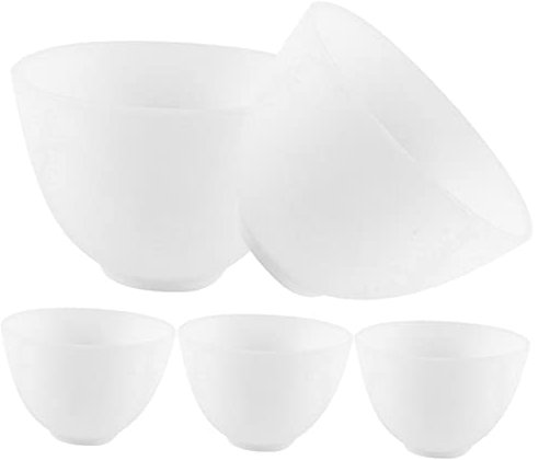 Gogogmee 5pcs Silicone Mask Mixing Bowl Diy Skincare Tool Mask Mixing Supply for Facial Making Bowl