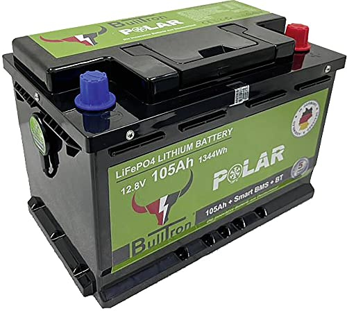 BullTron 300Ah 12,8V Polar LiFePO4 Akku inkl. Smart BMS und Bluetooth App