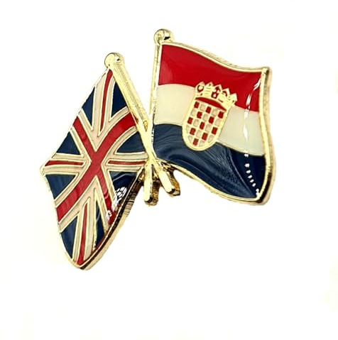 Croatia Croatian United Kingdom UK Union Jack EU Europe Friendship Metal Country Flags Pin Badge