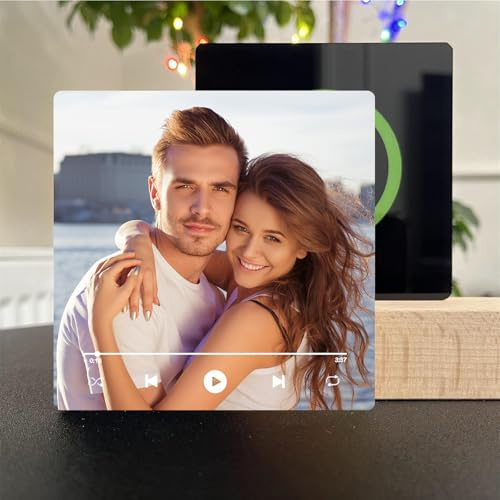 Personalisierter Kühlschrankmagnet mit Musik, Personalisierter Musik Fotomagnet, Kühlschrank Magnet mit Musik, Individuelle Geschenke für Paare, Valentinstag, Geburtstag