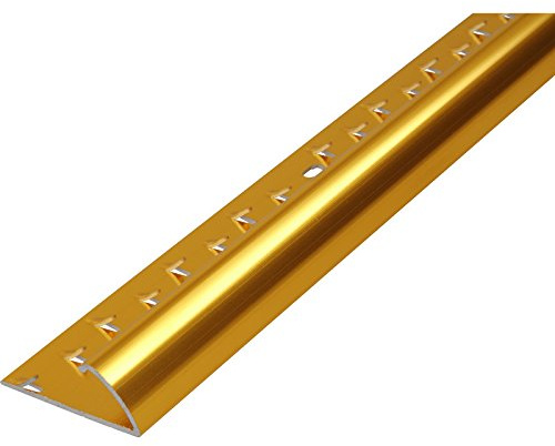 Carpet to Vinyl/Lino Gold Door Bar Single Edge - Gold Metal Threshold Trim Strip | 0.9m Length | Ideal for Doorways | Easy-Fit Cover Strip