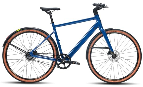 DERUIZ Turmali Elektrofahrrad 52-58Rh mit Gates Carbon Drive Riemenantrieb,28 Zoll, Leichtes Ebike 17.8Kg,36V Akku