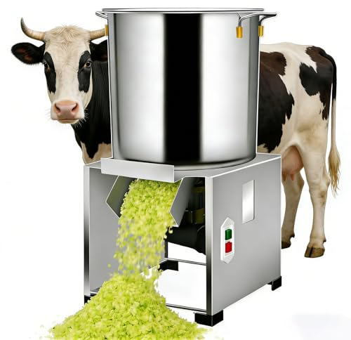 WEIMILOR Robot da Cucina Commerciale, Tritatutto Elettrico per Verdure Commerciale da 1800 W, Ingresso di Alimentazione di Grande Diametro, 120 kg/h 3500 Giri/min, Acciaio Inossidabile Ispessito