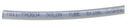 HF Mont 1/2/5/10m PA6 tube de nylon 2mm 4mm 6mm 8mm 9mm 10mm 12mm compresseur d'air pneumatique lisse rigide haute pression PA tuyau d'huile(Transparent,10 meters,ID 4mm x OD 6mm)