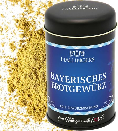 Hallingers Genuss Manufaktur Gewürzmischung Geschenk - Koch-Gewürze in edler Geschenk-Dose Bayerisches Bro... für in oder auf das Brot, Geschenkidee für Frauen Männer