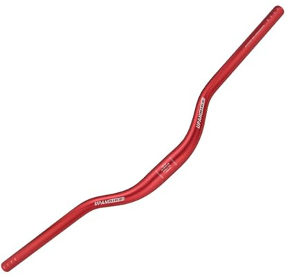 UPANBIKE MTB Fahrrad Extra lang Lenker, 31,8 mm*700 mm Riser Bar,Fuchsia | Aluminiumlegierung 6061 Mountainbike Lenker,50 mm Lenkererhöhung, 9°Backsweep,22,2 mm Enddurchmesser