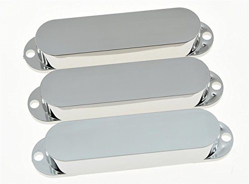 kaish chrom Kunststoff ST Strat geschlossen Single Coil Pickup Cover versiegelt Pickup-Kappen