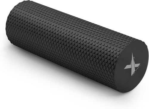 Xn8 Fitness Foam Roller Massager, 45cm Long Muscle Roller for Deep Tissue Massage, Self Massager for Neck & Back Pain, Trigger Point Therapy in Exercise, Pilates, Core Workout, Home Gym - 15cm Dia