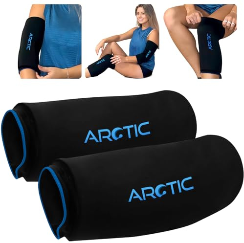 Lot de 2 compresses de glace réutilisables pour les coudes et les genoux, compresse de glace pour les jambes, les bras, le coude – Thérapie par le froid et la chaleur pour les blessures