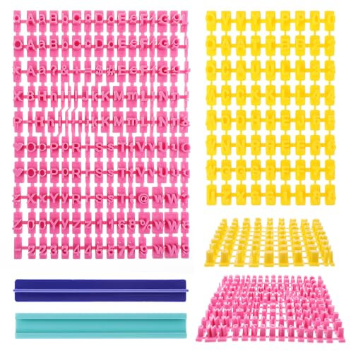 Dimeho 232 Stück Keksstempel Buchstaben Zahlen Satzzeichen Alphabet Keksform DIY Cookie Stempel Set Fondant Buchstaben Ausstecher Prägung Keks Stempel Backen Eindruck Werkzeug für Cookie Kuchen Deko