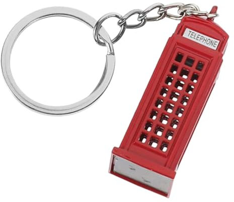 HOOTNEE Telefonzellen Schlüsselanhänger Charm Anhänger Für Handtaschen Rucksack Dekoration Geschenkidee