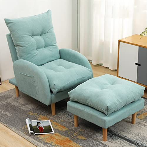 Verstellbare Sofa-Liege mit Fußhocker, 3 Positionen, Liegestuhl für Wohnzimmer und Schlafzimmer, 150 kg Kapazität