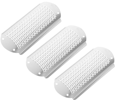 PACKOVE Set de 3 Limas para Pies de Acero Inoxidable Plata, Removedor Manual de Callos y Tejido Muerto para Uso en Casa y Salón de Pedicura