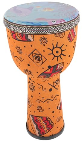 Djembe Trommel 8 Zoll aus Pvc für Erwachsene und Anfänger | Kinder Geeignet, für Bühnenauftritte und Klassenmusik, Leicht zu Spielen, Schlaginstrument