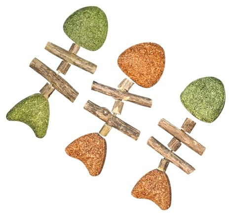 Juego de cuidado dental para gatos – Tres juguetes para masticar en espiga, mordedores realistas con forma de pez, cuidado natural para los dientes, juego de masticar saludable para gatos | Juguete