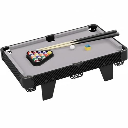 Milageto Mini Mesa Billar Ahorra Espacio Mesa Billar Escritorio Mejora la Coordinación Mano-Ojo para el Hogar, Niños, Casa, Fiestas, 62 CM