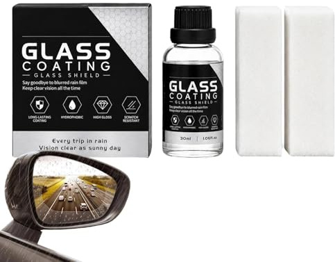 Glasbeläggning för - 30 ml regnavvisande vindrutebehandling för detaljvård och rengöring - Glasbeläggning - Lämplig För Strålkastarrestaurering, Exteriör, Motorcykel, Husbil, Båt,