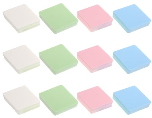Puff Rombico Multifunzione in Poliuretano 12 Pezzi | Uso Casa e Salone, Applicazione su Tutto Viso, Presa della Polvere, Risultato Naturale