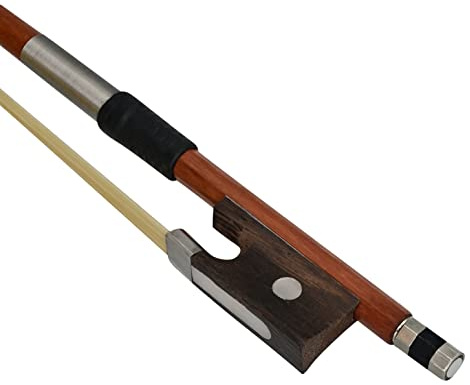 Anton Breton AB-100 4/4 Student Violin Bow - Full-Size Hardwood Bow with Genuine Horsehair, Comfort Grip & Rosewood Frog for Lessons, Practice & Orchestra