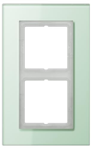 Jung ls plus - Marco embellecedor doble 115x186mm cristal