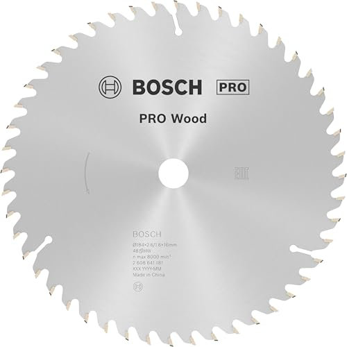 Bosch Accessories Professional Kreissägeblatt Optiline Wood (für Holz, 184 x 16 x 2,6 mm, 48 Zähne, Zubehör Kreissäge)