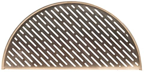 Kamado Joe Classic Joe - Half Moon SS Grillrost (Fisch & Gemüse) Grillzubehör, Silber, 50,5 x 26,5 x 3,0 cm
