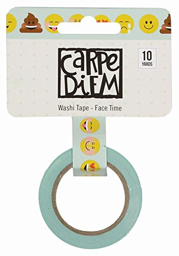 Simple Stories Emoji Love Washi – Cinta Adhesiva con Estampado (Tiempo de Rostro, Multicolor